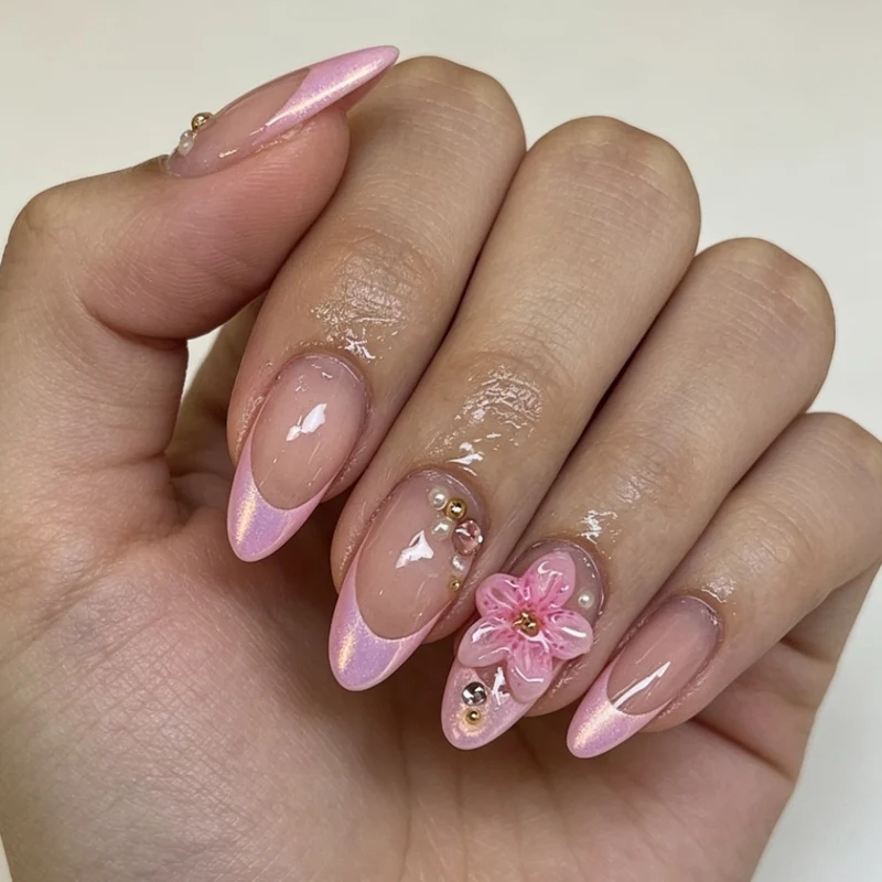 Floral Dekorative Gel-Nagelverstärkungen