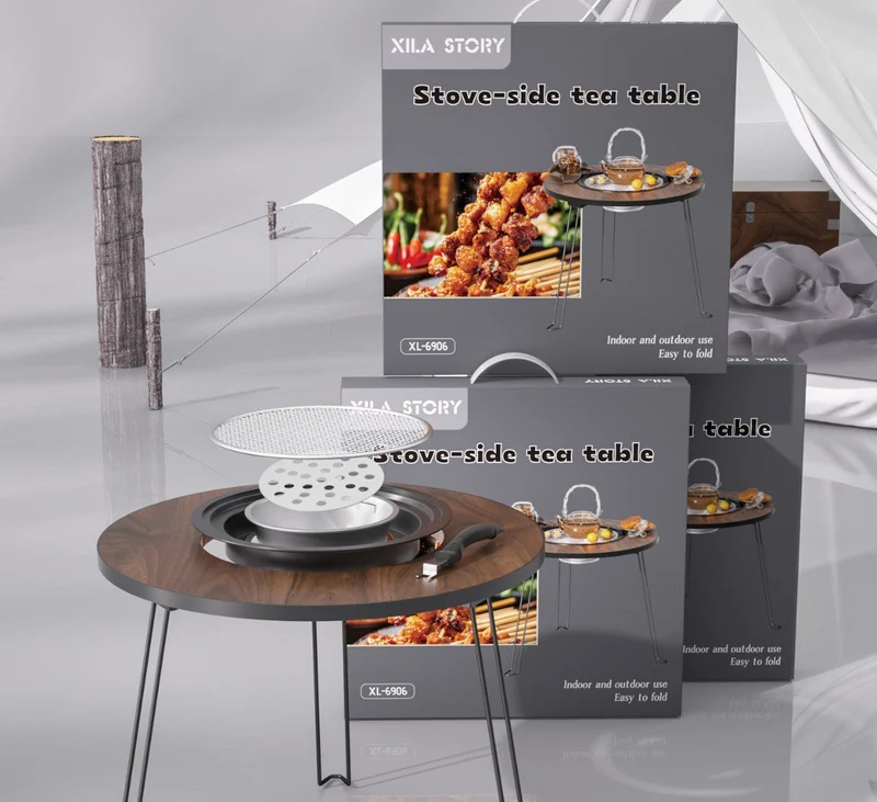 Tragbarer Outdoor-Holzkohlegrill Skanto