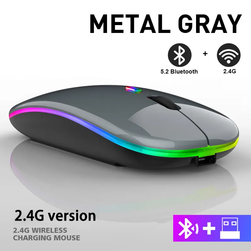 LuxeClick Maus – Kabellose wiederaufladbare Bluetooth Maus Skanto