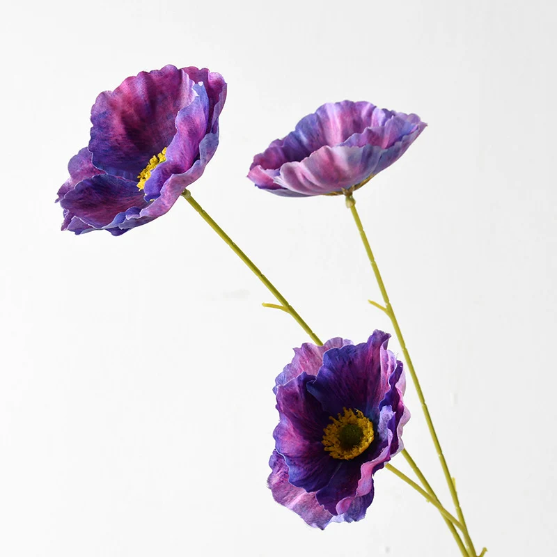 Dekorativer künstlicher Mohnblumenstängel