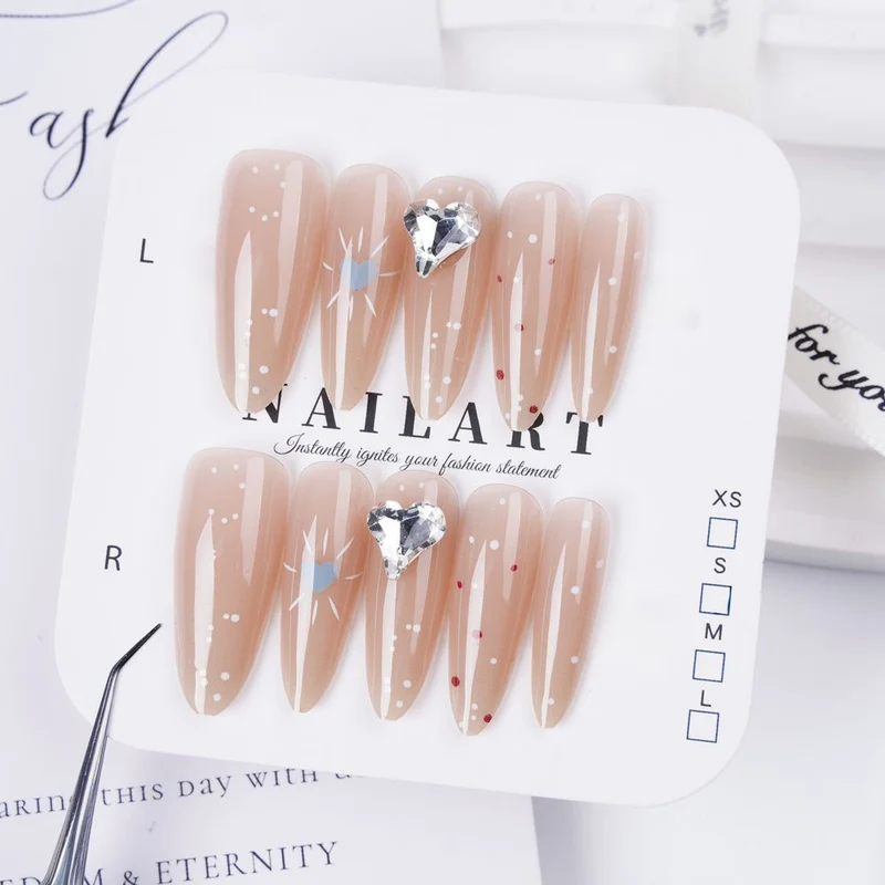 Dekoratives Stiletto Press-On Nail Art Set
