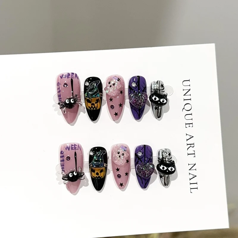 Halloween-Themen Press-On Nagel Set