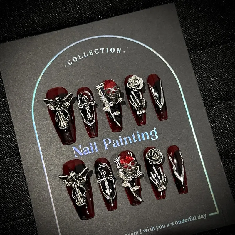 Gothic-Themen Press-On Nagelset