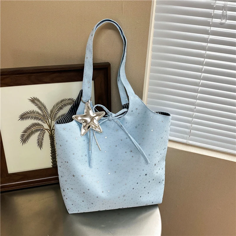 Stilvolle Sternen-Print Tote Handtasche