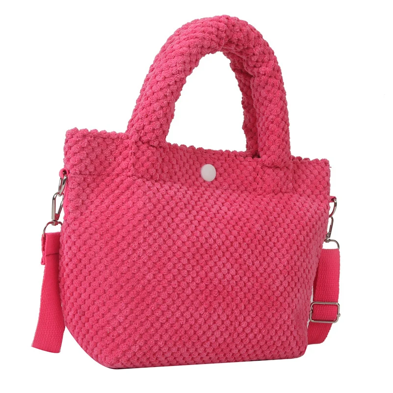 Stylische weiche Stoffhandtasche
