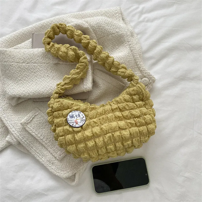Texturierte Gestrickte Schulterhandtasche
