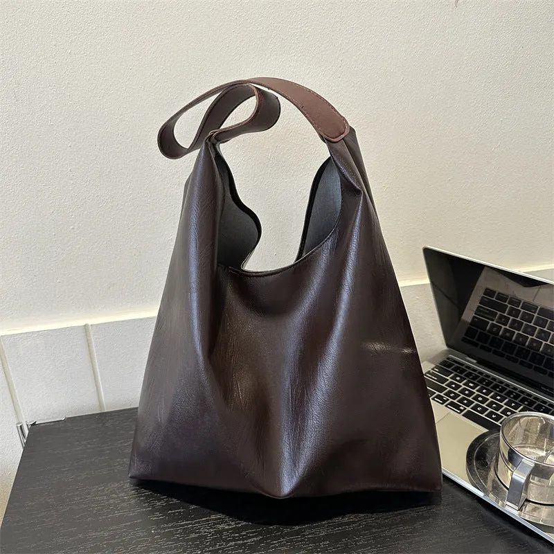 Stylishe Leder Hobo Tasche