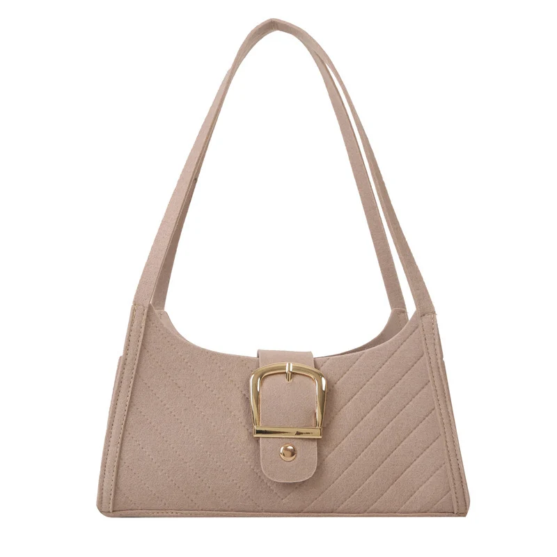 Strukturierte gesteppte Handtasche