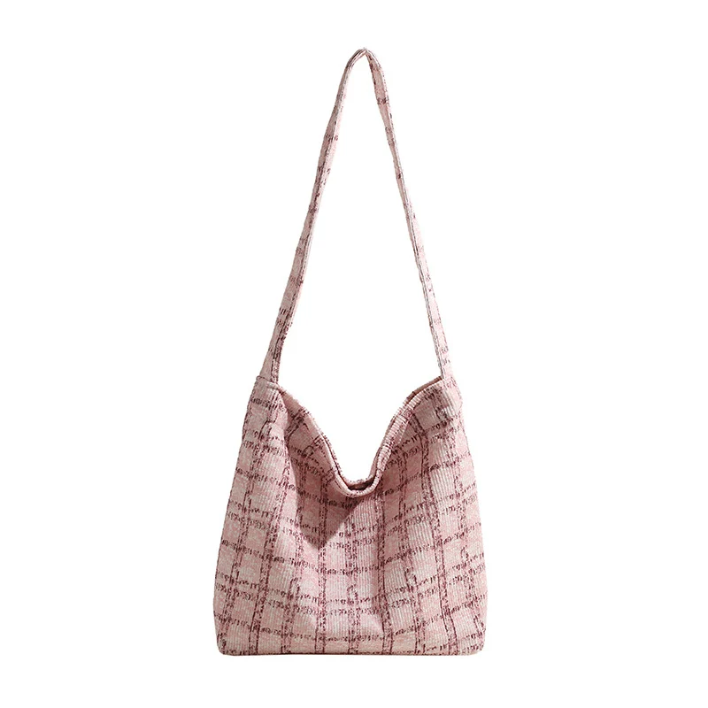 Texturierte Stoff Hobo-Handtasche
