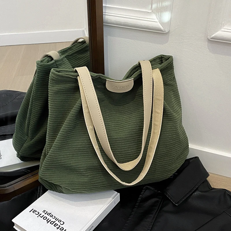 Strukturierter Stoff Tages-Hobo-Handtasche