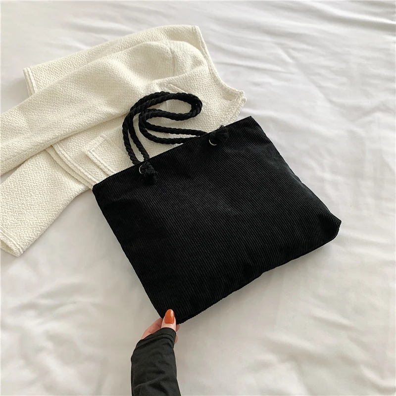 Texturierte Kordelzug-Tasche