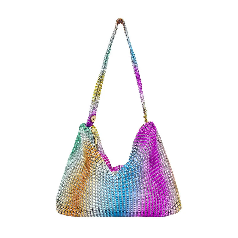 Pailletten Strass Schultertasche