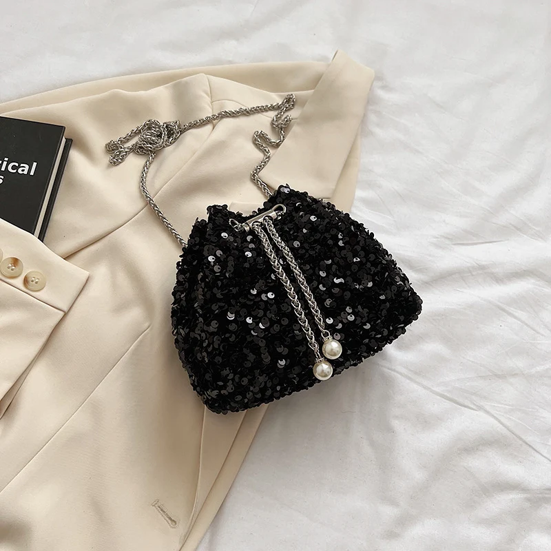 Pailletten Mini Abendtasche