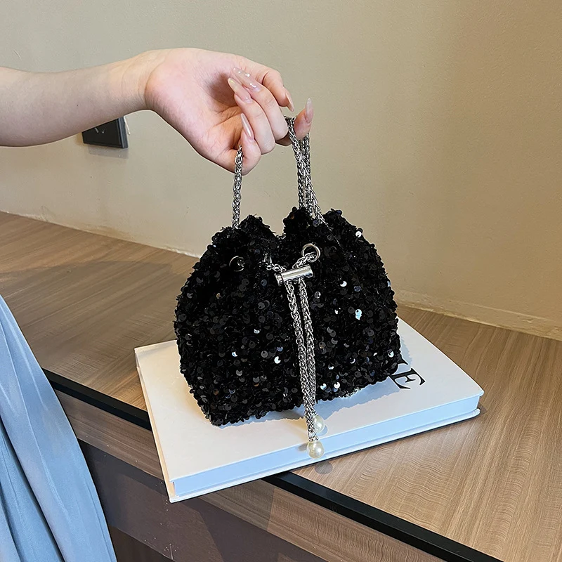 Pailletten Mini Abendtasche