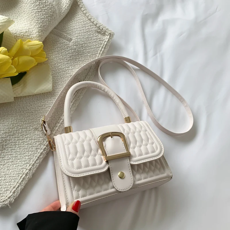 Gesteppt Strukturierte Handtasche