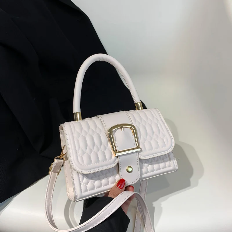 Gesteppt Strukturierte Handtasche