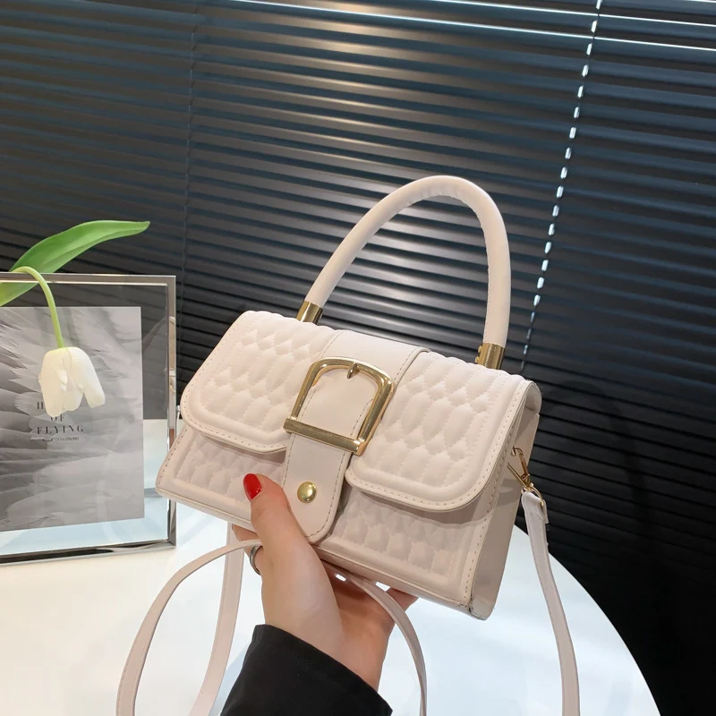 Gesteppt Strukturierte Handtasche