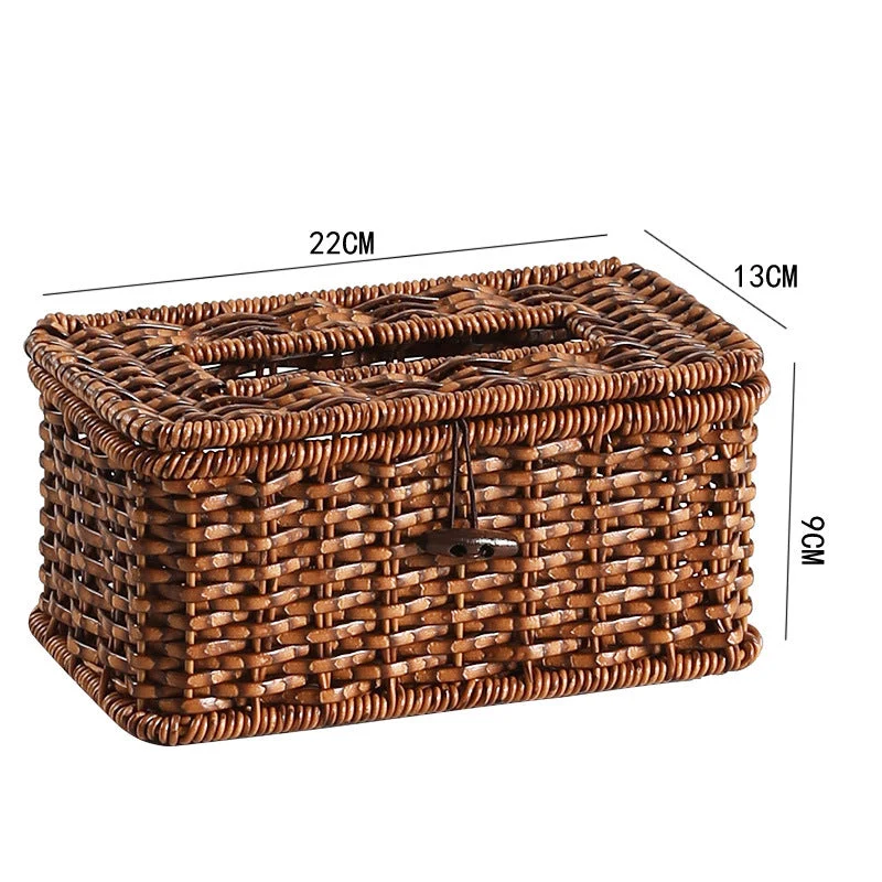 Handgefertigte Rattan-Aufbewahrungsbox Skanto