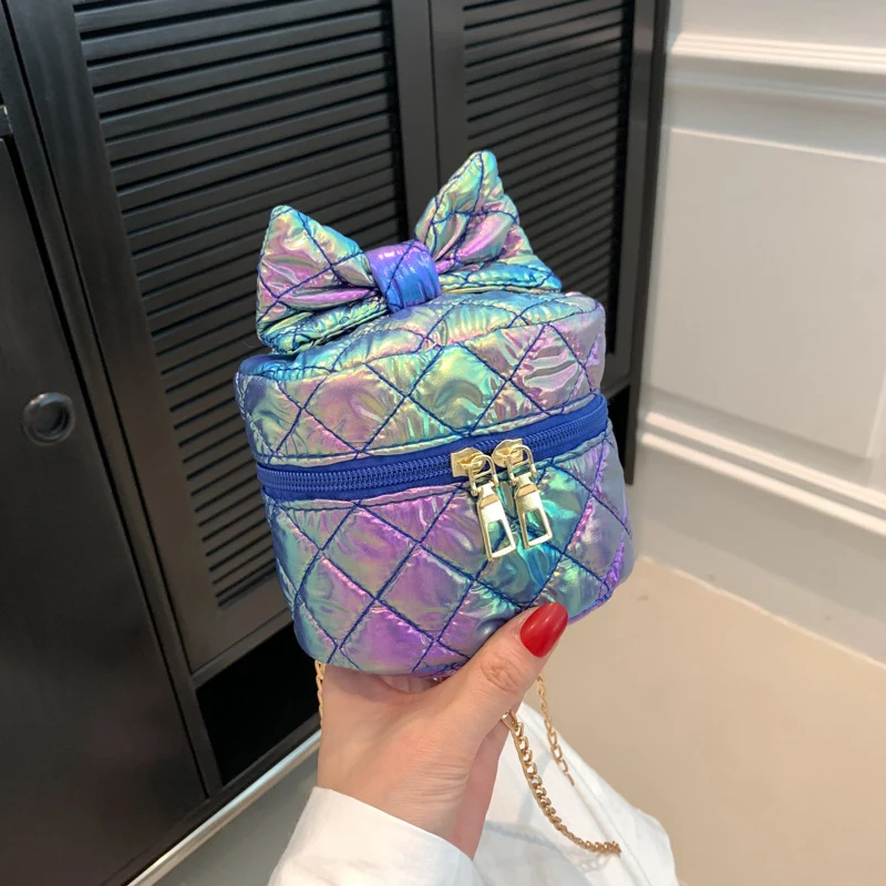 Gepolsterte Mini-Handtasche mit Schleifendetail