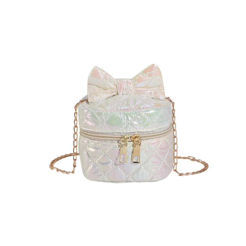 Gepolsterte Mini-Handtasche mit Schleifendetail