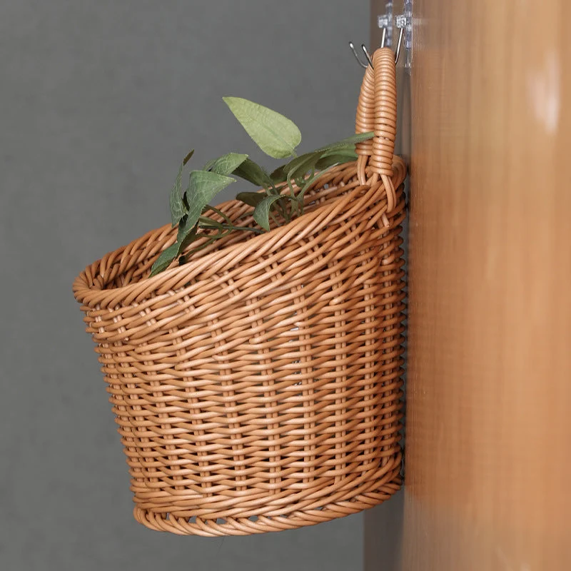 Handgefertigter Rattan-Aufbewahrungskorb Skanto