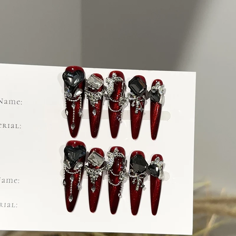 Glamouröse Press-On Nagelset