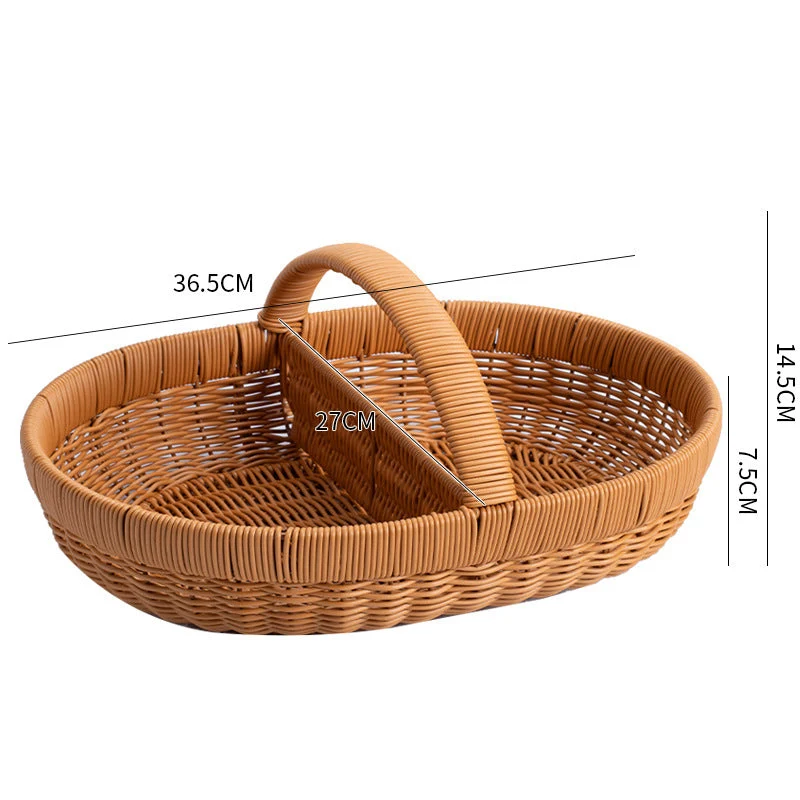 Geflochtener Picknickkorb mit Trennwand Skanto