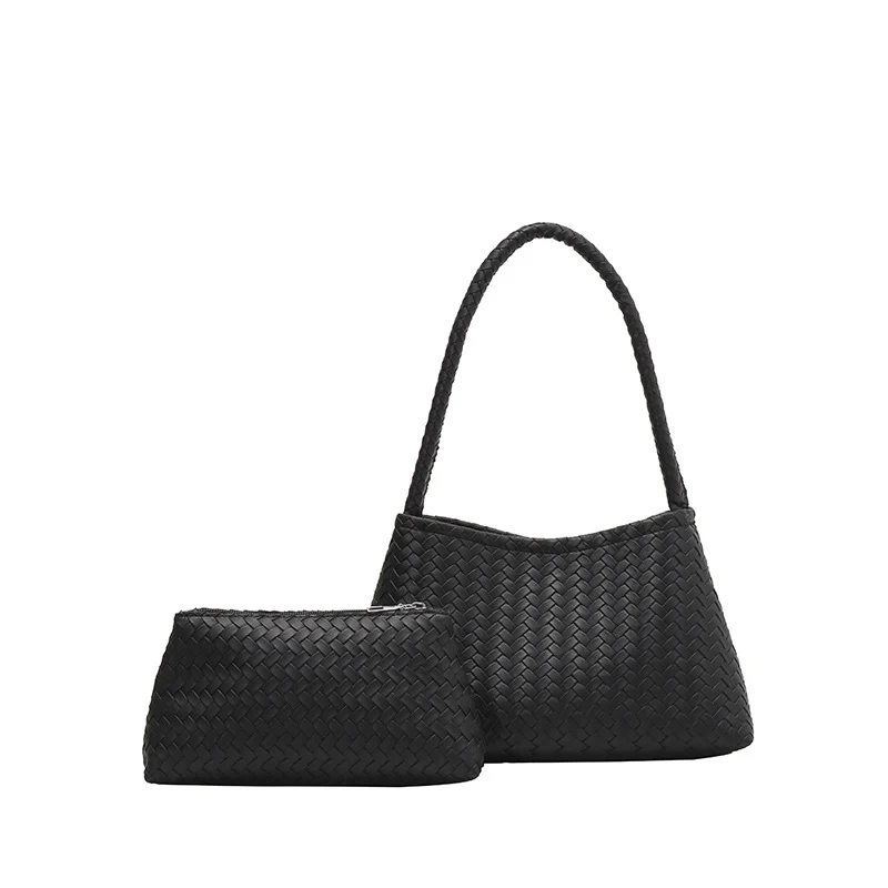 Moderne Geflochtene Schultertaschen Set