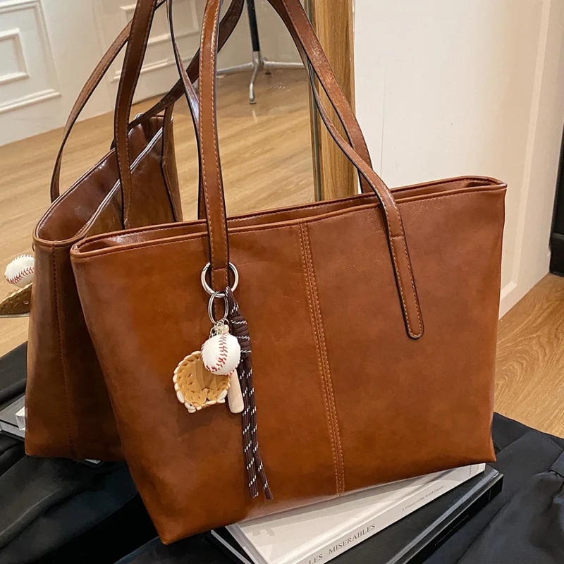 Moderner Leder Tote Bag