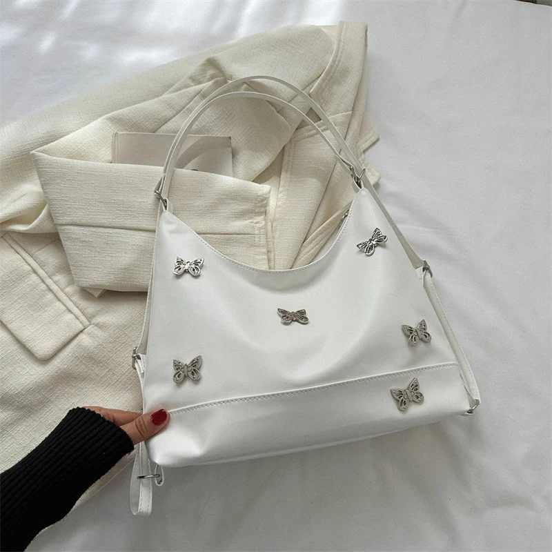 Elegante Schmetterling Verzierte Schultertasche