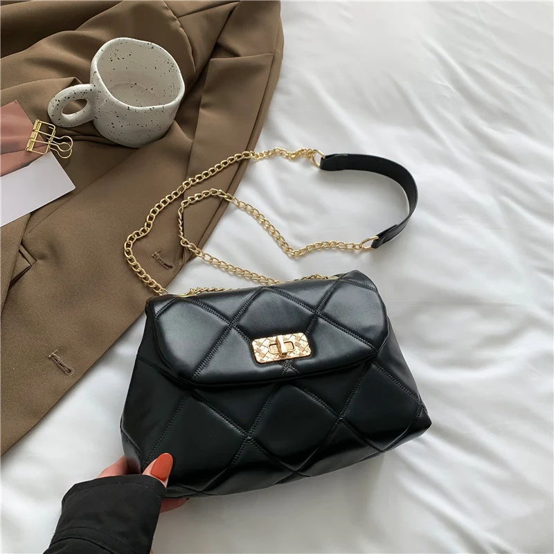 Elegante gesteppte Schulter-Handtasche