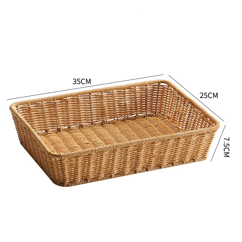 Vielseitiges handgeflochtenes Aufbewahrungstablett Skanto
