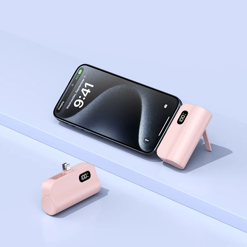 Kompakte Dual-Charge Powerbank mit Digitalanzeige Skanto