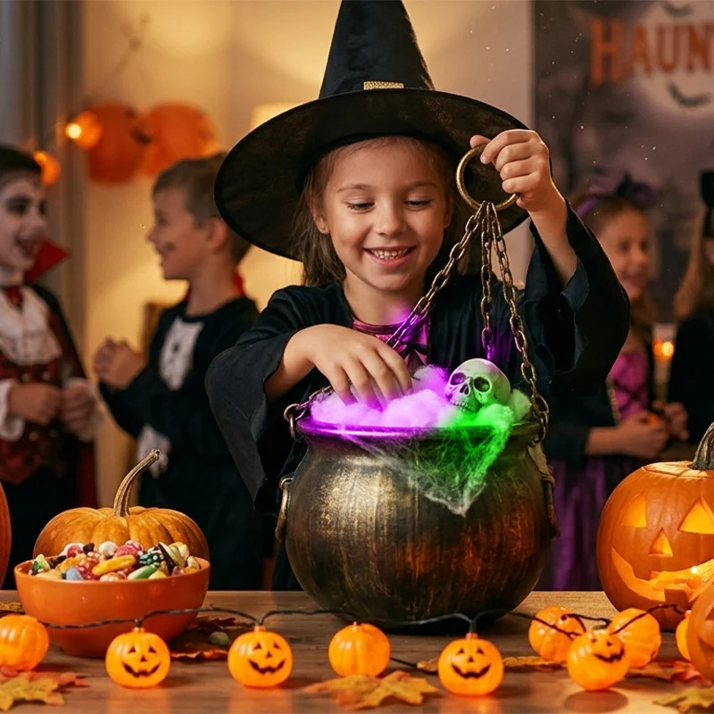 Spooky Illuminierte Kessel Dekoration Brehn
