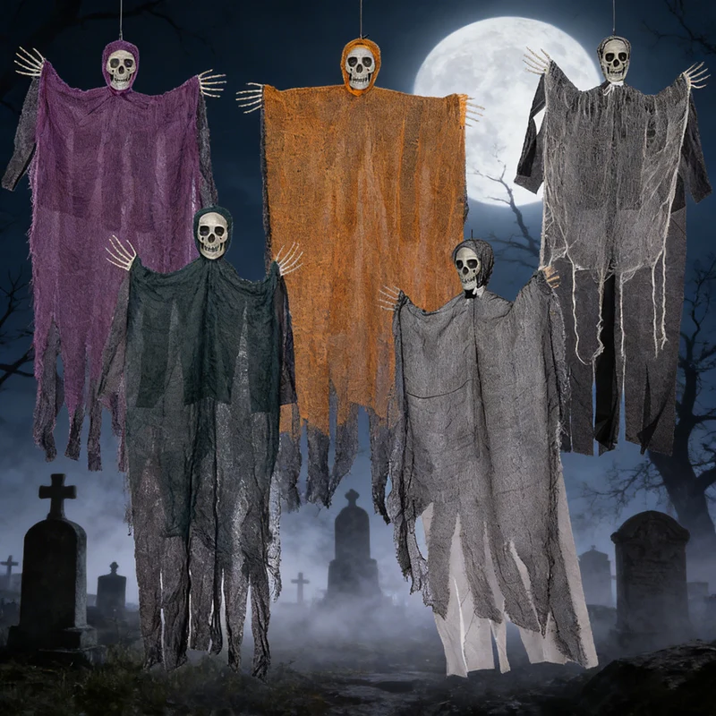 Spooky hängende Skelett Phantom Dekoration Brehn