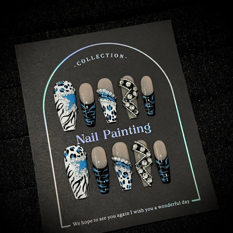 Elegantes Press-On-Nagelkunst-Set