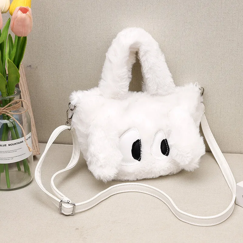 Niedliche tierisch inspirierte Plüsch-Handtasche