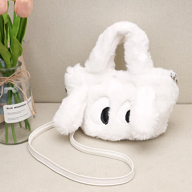 Niedliche tierisch inspirierte Plüsch-Handtasche