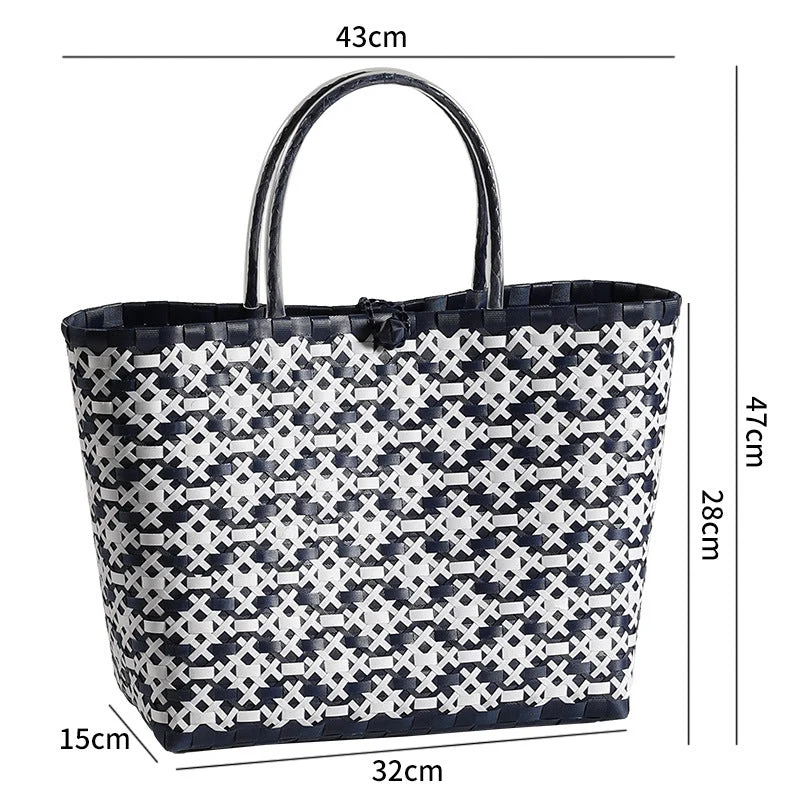 Stilvolle gewebte Strandtasche Skanto