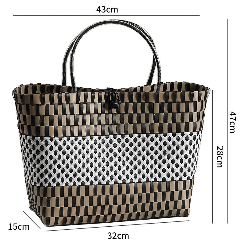 Stilvolle gewebte Strandtasche Skanto