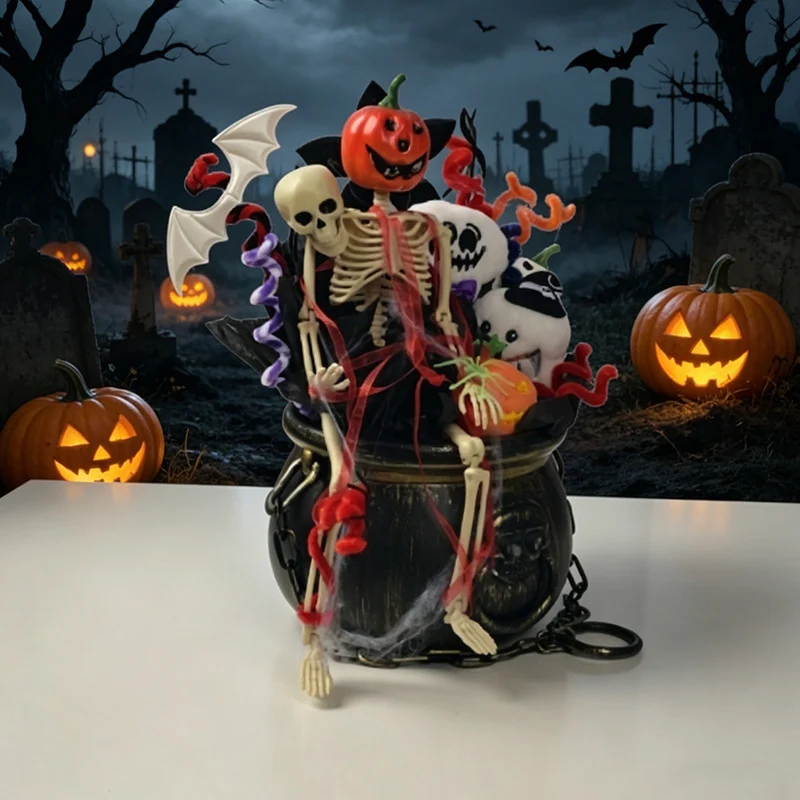 Halloween-Themen Dekorative Kessel Figur Brehn