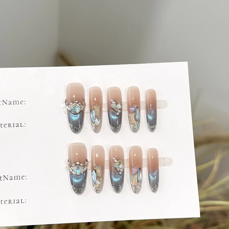 Elegante Ombre Glitter Press-On Nägel