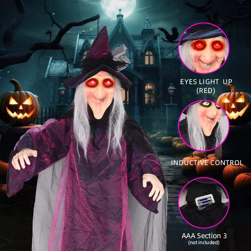 Spooky Animierte Hexen Dekoration Brehn