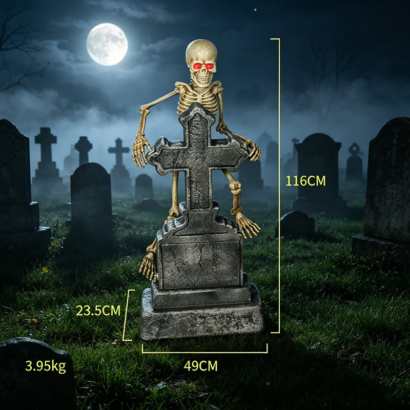 Spooky Animierte Skelettdekoration Brehn