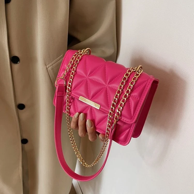 Gepolsterte Mini-Handtasche