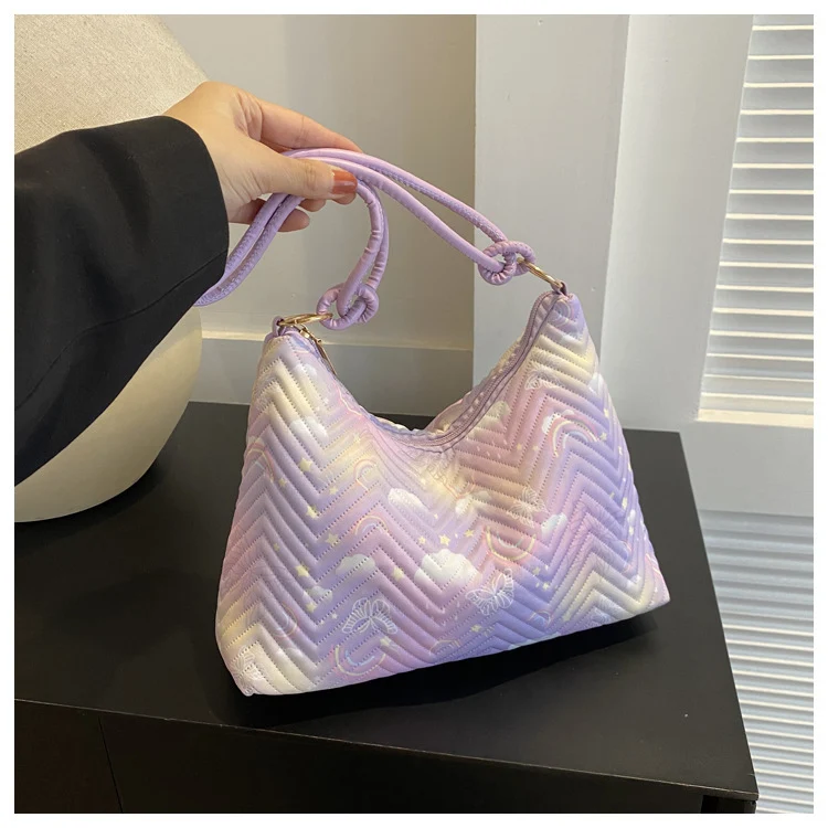 Gepolsterte Hobo-Tasche