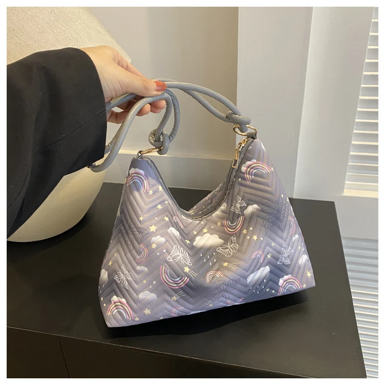 Gepolsterte Hobo-Tasche