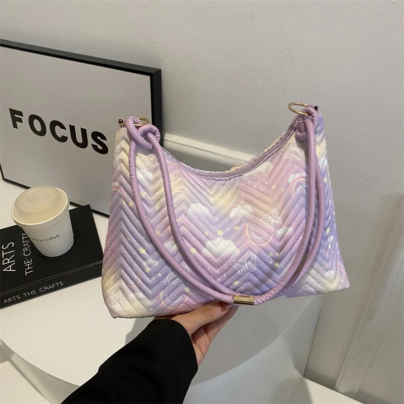 Gepolsterte Hobo-Tasche