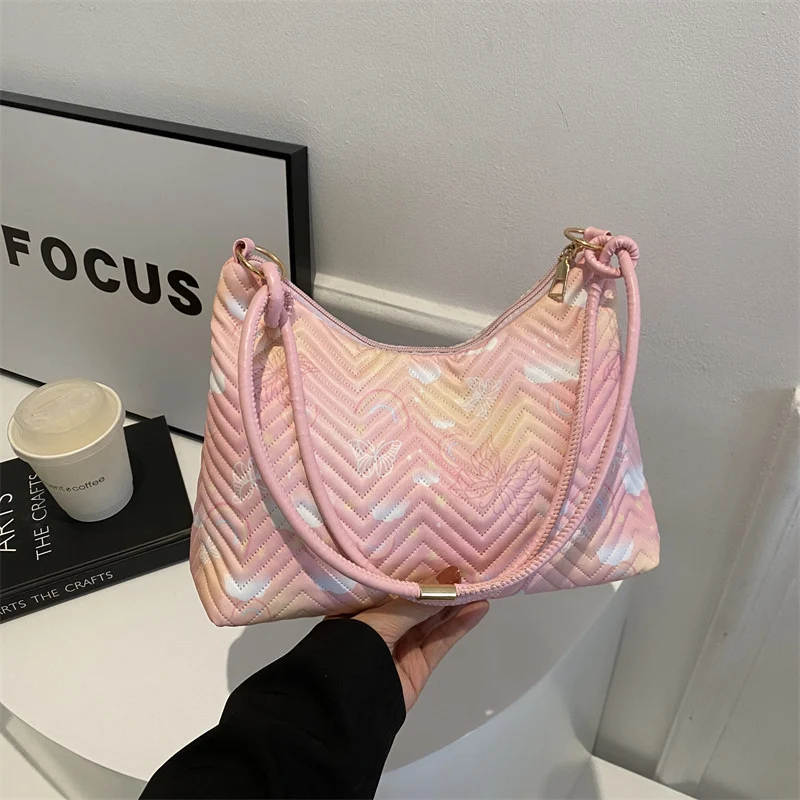 Gepolsterte Hobo-Tasche