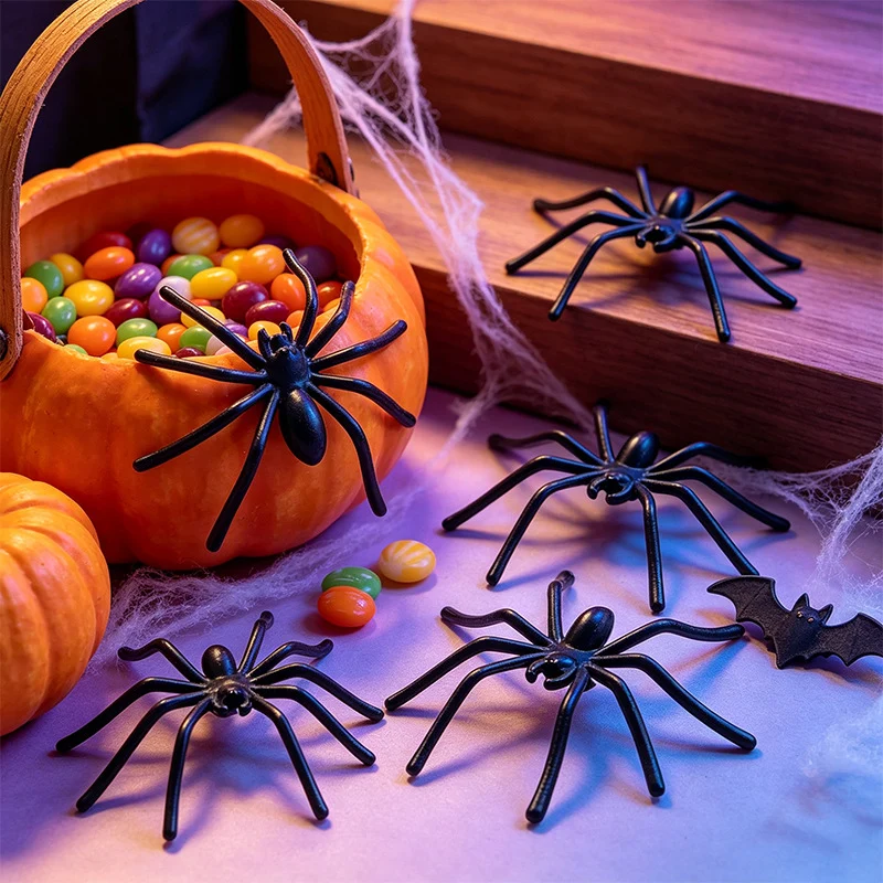 Realistische Halloween-Spinnen-Dekoration Brehn